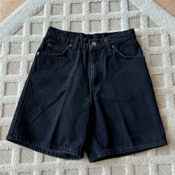 Vintage 90’s Dark Wash Levi’s 950 Relaxed Shorts Size 9 Classic Orange Tab - Picture 14 of 14